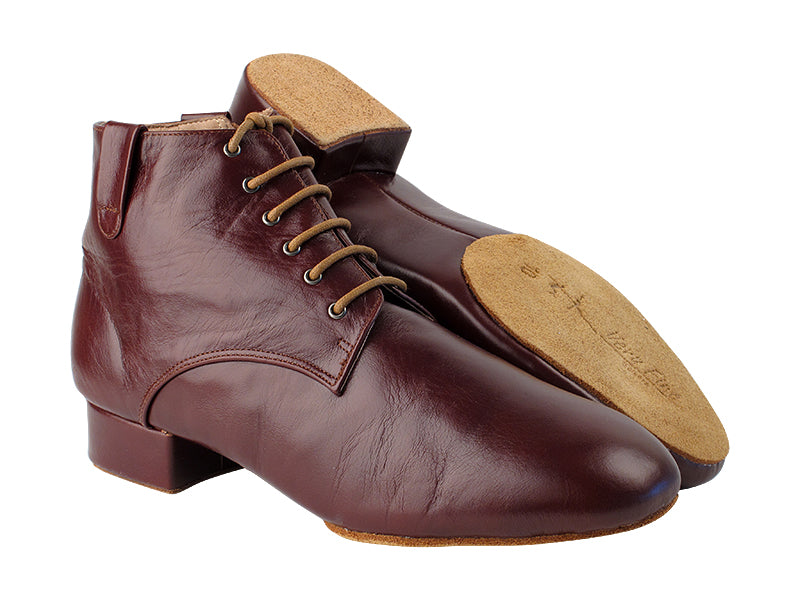 RCCL9001NZ Dark Tan Leather (non-zipper version) with 1" heel in the photo
