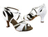 S1002 BA77 White Patent_BF28 Silver Scale_X with 2.5" heel in the photo