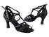 S1002 BF16 Black Sparkle _BA60 Black Patent with 3" heel in the photo