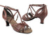 S1002 Dark Tan Leather with 2" slim heel in the photo