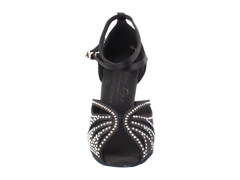 S1003CC Black Satin with (YQG) 3 inch Heel in the photo