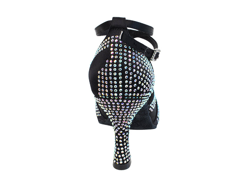 S1005CC Black Satin with (YQG) 3 inch heel in the photo
