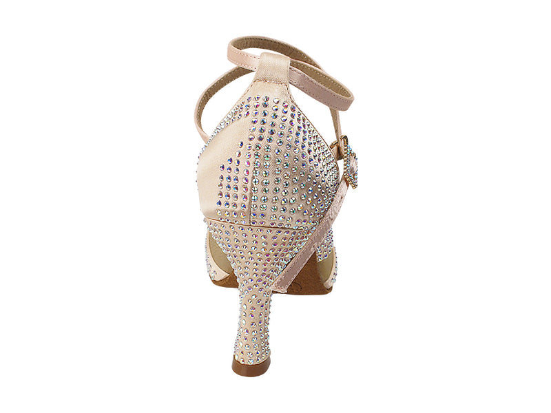 S1005CC Flesh Satin with (YQG) 3 inch Heel in the photo
