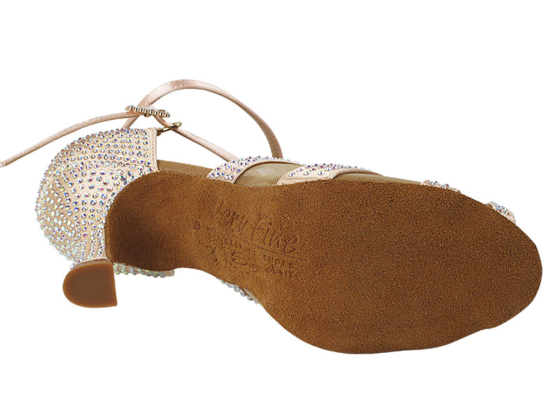 S1005CC Flesh Satin with (YQG) 3 inch Heel in the photo