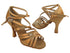 S1006 211 Tan Satin with 3" Heel (YQG) in the photo