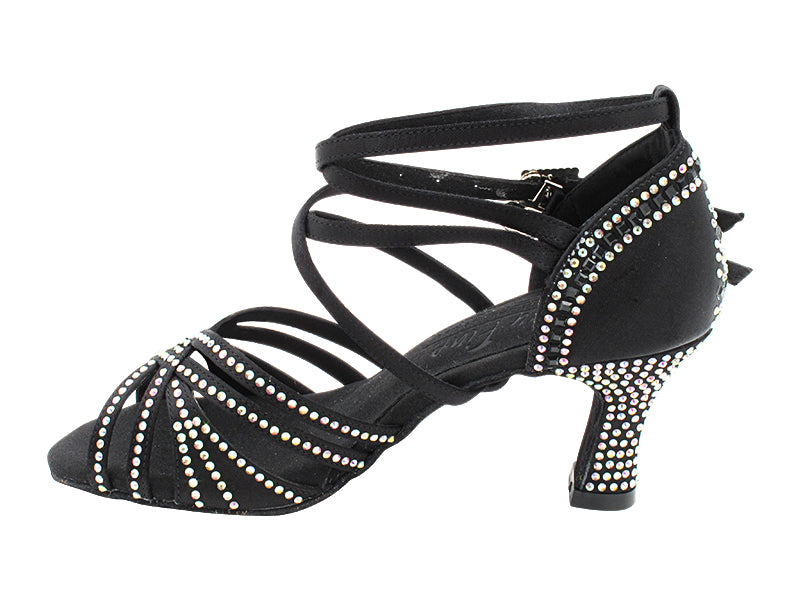 S1006CCMixTwoEmerald Black Satin with 2.5" Spool Heel (PG) in the photo