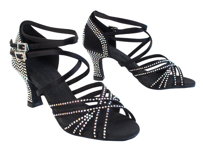 S1006CC Black Satin with (PG) 2.5" Heel in the photo