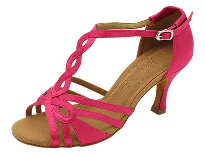 S1008 121 Rose Satin with 3&quot; Flare Heel (YQG) in the photo