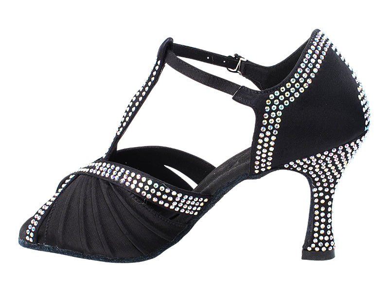 S1010CC Black Satin with (YQG) 3 inch Heel in the photo