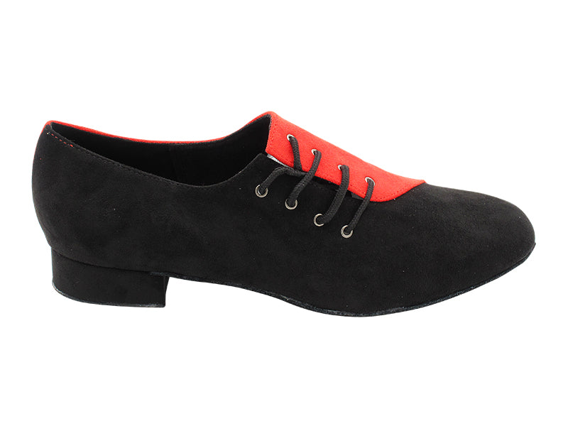 S2519 Black Oxford Nubuck_O_228 Red Velvet_I with Men 1&quot; Standard Heel (2002) in the photo