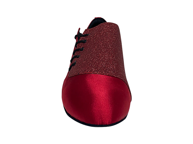 S2519 139 Dark Red Satin_7 Red Stardust with Men 1&quot; Standard Heel (2002) in the photo