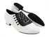 S2519 White Patent & Black Patent with 1" Standard Heel in the photo