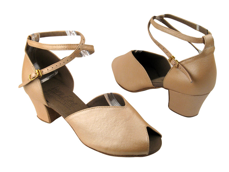 S2801 BC1 Light Tan Light Leather with 1.6" Medium heel in the photo