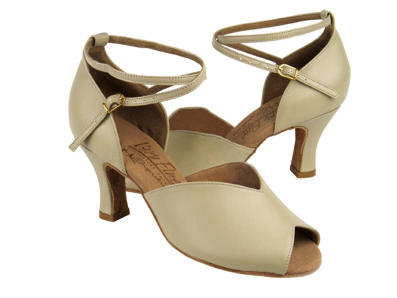 S2801 Beige Leather with 2.5&quot; heel in the photo