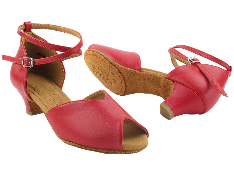 S2801DB Red Leather with 1.2&quot; Cuban Heel (CI) in the photo