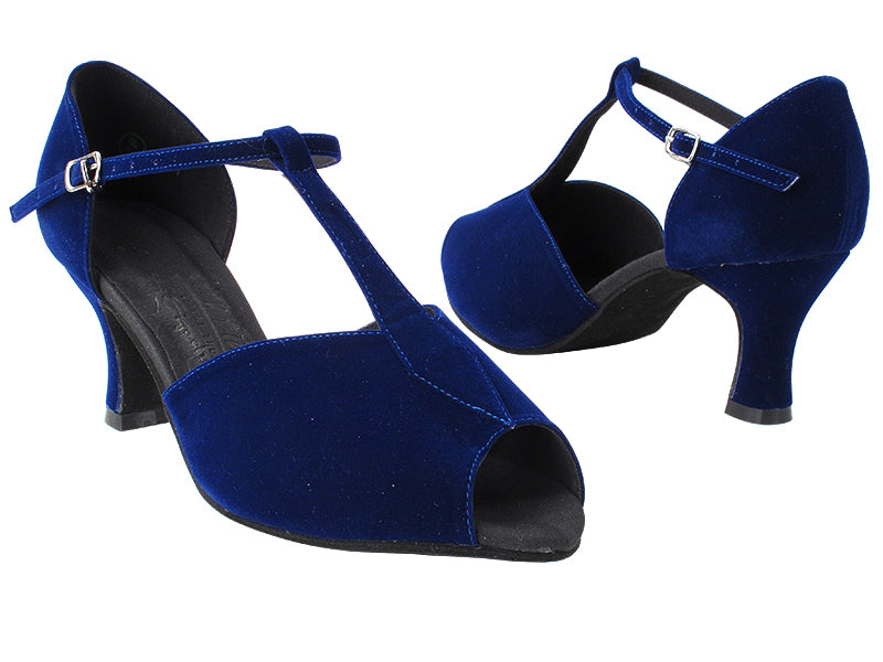S2802 252 Blue Velvet with PG_11046_2.5 inch Heel in the photo