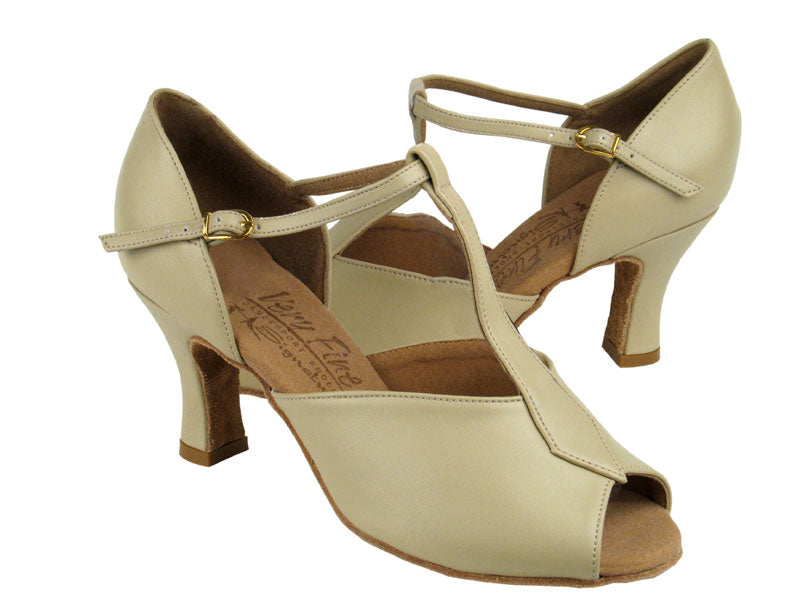 S2802 Beige Leather with 2.5&quot; heel in the photo 