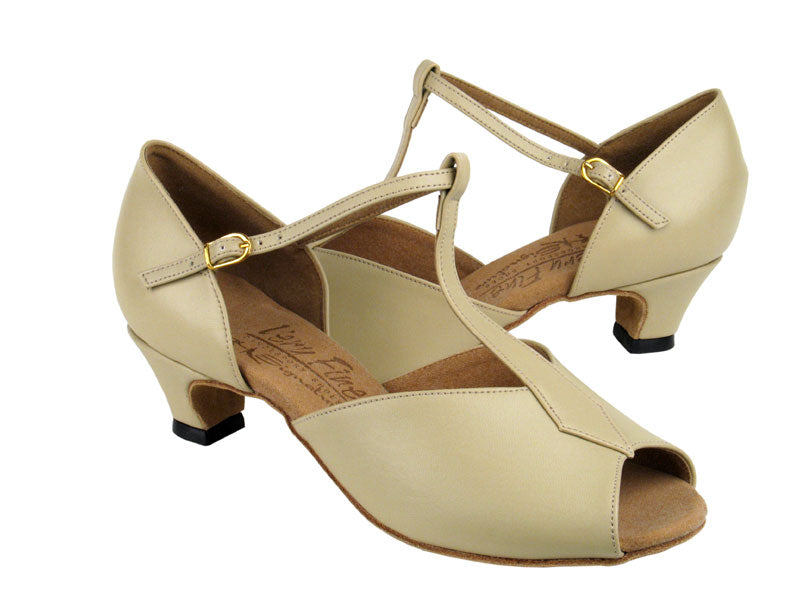 S2802 Cuir Beige &amp;amp; Talon Cubain