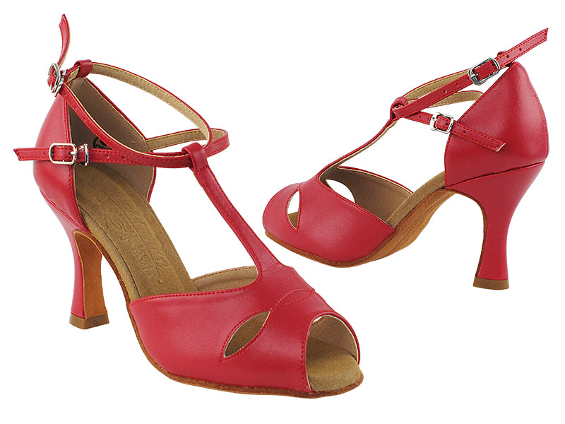 S2803 Red Leather with 3&quot; Heel in the photo