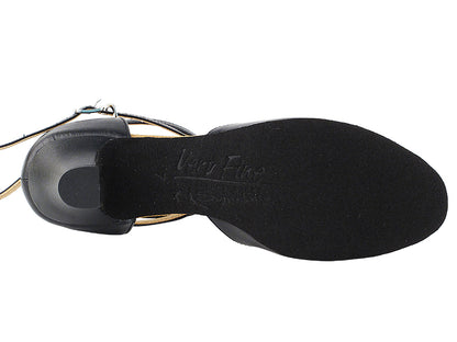 S2803 Black_Cuban Heel Vegan with 1.2" Cuban Heel in the photo
