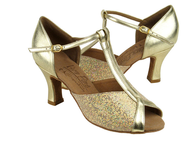 S2804 Gold Scale &amp; Gold with 2.5&quot; heel in the photo 