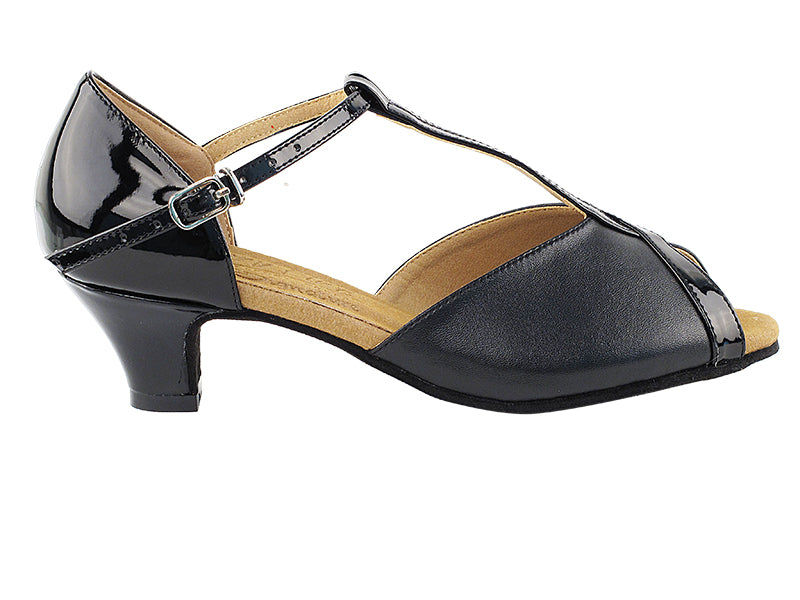 S2804 Black_Black Patent Leather with 1.2" Cuban Heel in the photo