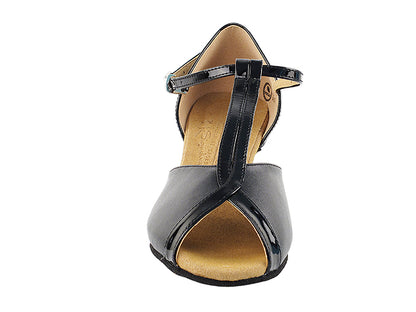 S2804 Black_Black Patent Leather with 1.2" Cuban Heel in the photo