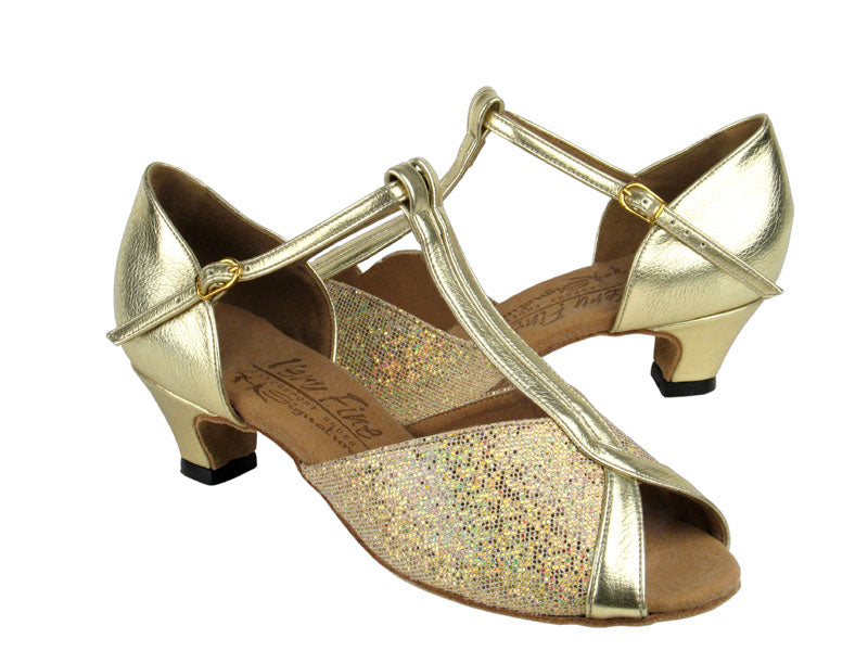 S2804 Gold Scale &amp; Gold with 1.2&quot; cuban heel in the photo