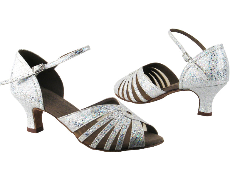 S2805 BF28 Silver Scale_Flesh Mesh with 2&quot; slim heel in the photo