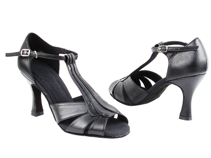 S2806 Black Leather with 3&quot; Heel in the photo