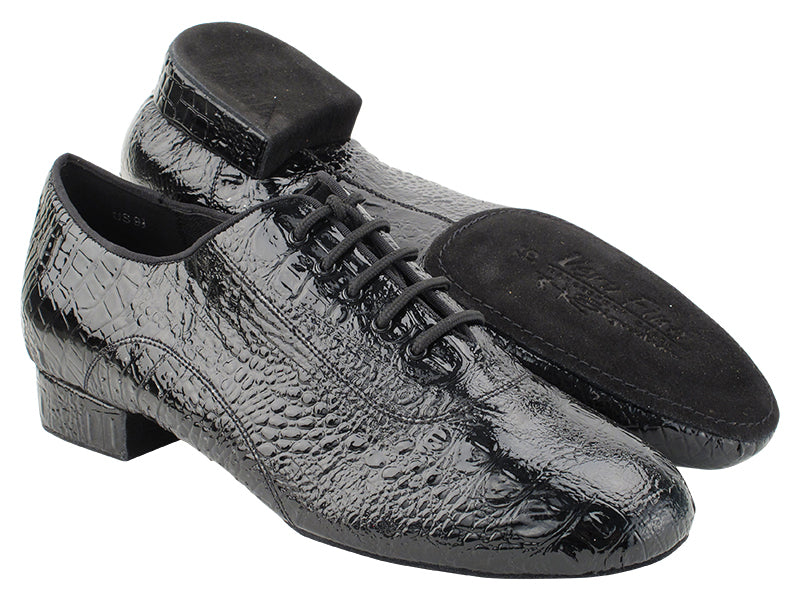 S309 Split Sole 233 Black Croc with Men 1&quot; Standard Heel (2002) in the photo