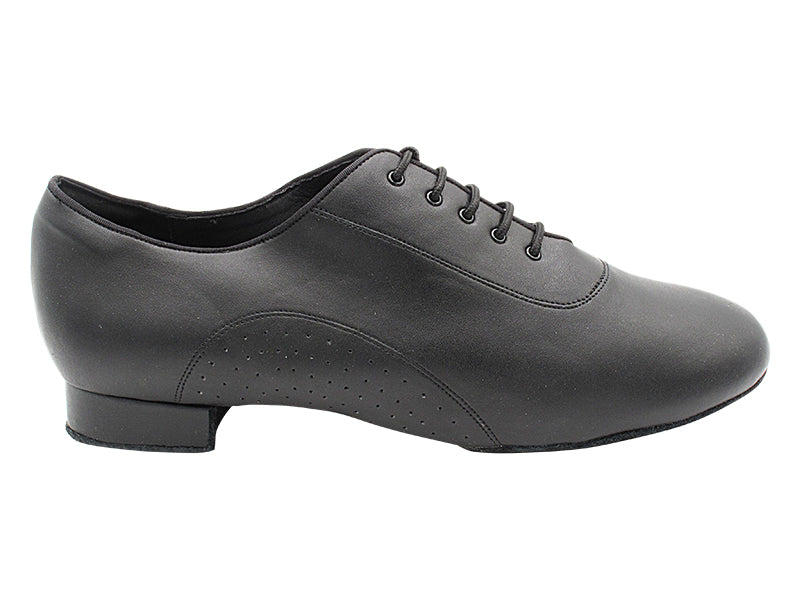 S309 Split Sole Black Leather with 1" heel in the photo