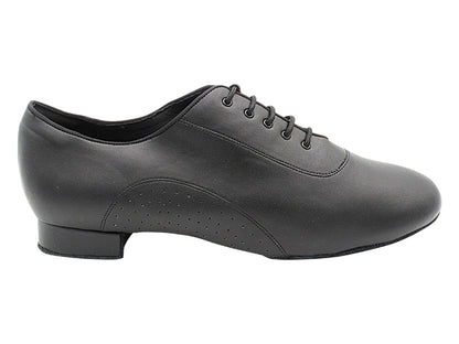 S309 Split Sole Black Leather with 1" heel in the photo