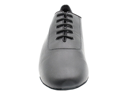 S309 Split Sole Black Leather with 1" heel in the photo