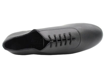 S309 Split Sole Black Leather with 1" heel in the photo