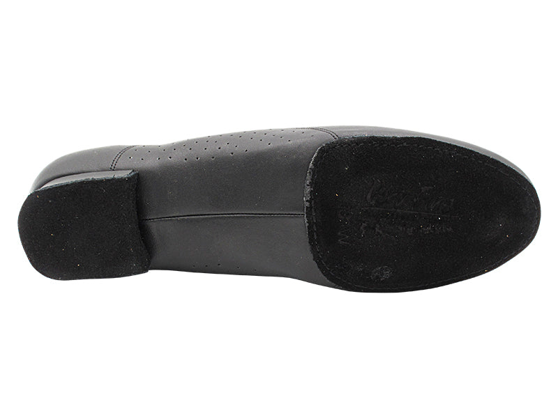 S309 Split Sole Black Leather with 1" heel in the photo