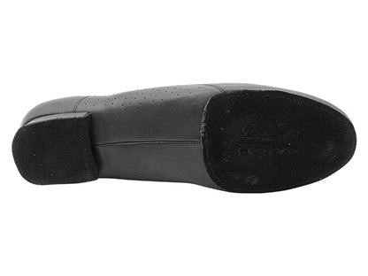 S309 Split Sole Black Leather with 1" heel in the photo