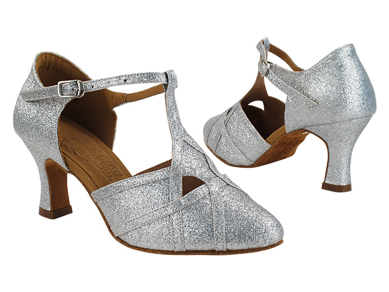 S3801 010 Silver Stardust with 2.5&quot; Spool Heel (PG) in the photo