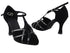 S3801 Black Nubuck & Blk Patent Trim with 3" Heel in the photo
