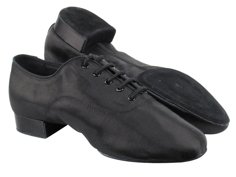 S417 BD12 Black Satin with 1&quot; Heel in the photo