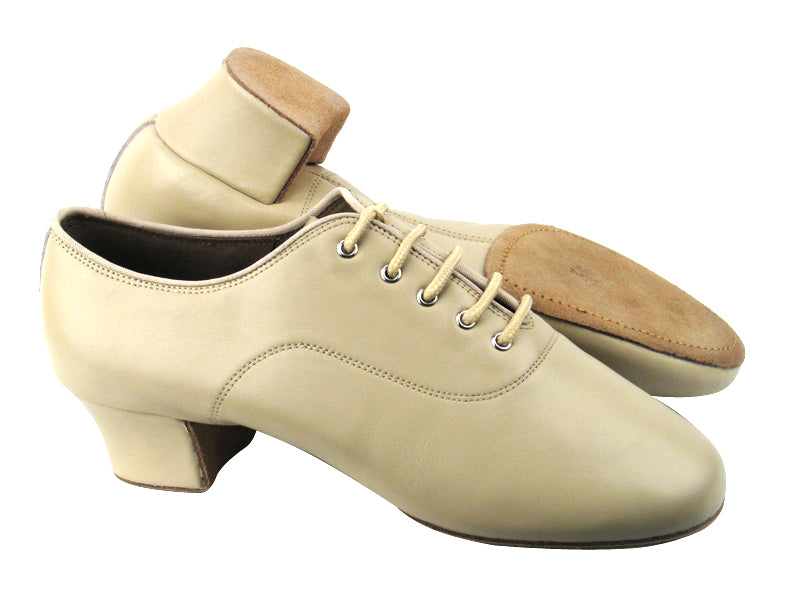 S417 Beige Leather with 1.6&quot; Heel in the photo