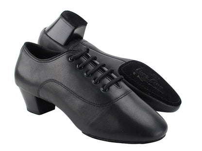 S417 Black Leather with 1.5&quot; heel in the photo