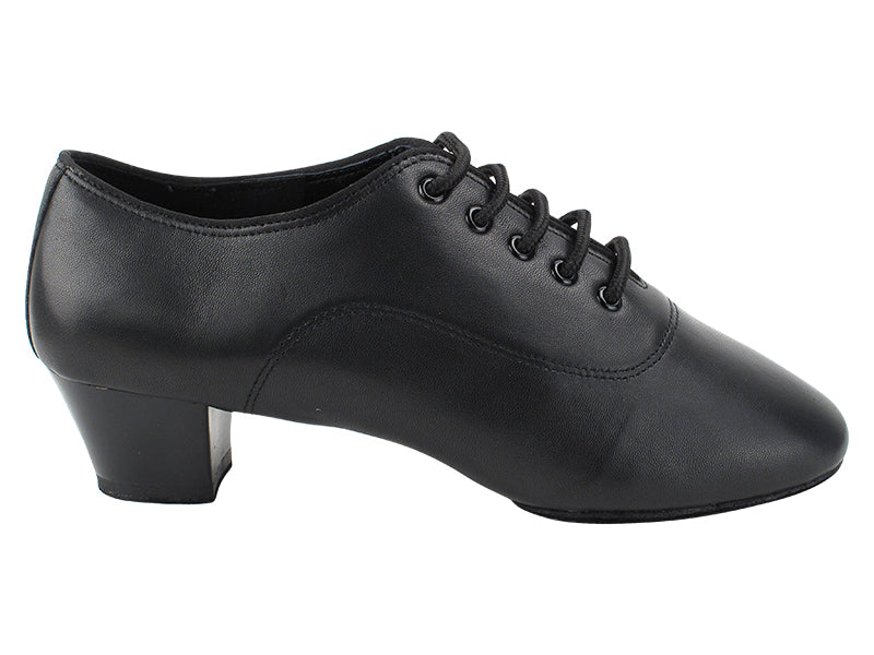 S417 Black Leather with 1.5&quot; heel in the photo