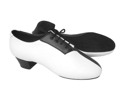 S420 Black Leather &amp; White Leather with 1.5&quot; heel in the photo