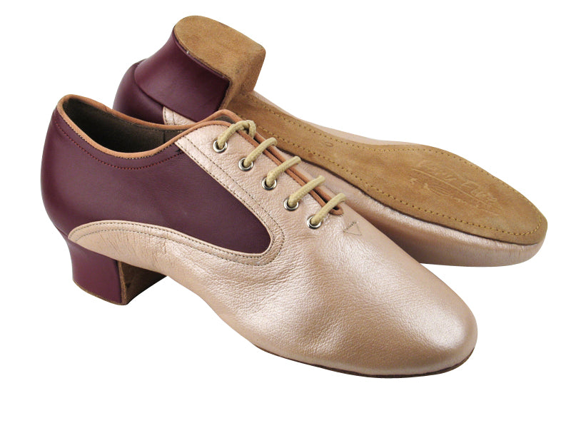 S421New BC1 Light Tan Light Leather_BB11 Burgundy Leather with 1.6&quot; Heel in the photo