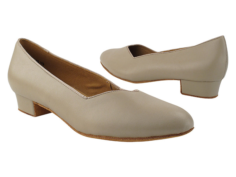 S9106 219 Beige Leather with 1&quot; Heel (8881) in the photo