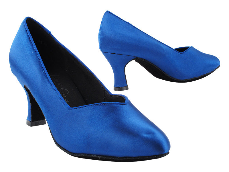 S9106 114 Gem Blue Satin with 2.5&quot; Spool Heel (PG) in the photo