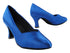 S9106 114 Gem Blue Satin with 2.5" Spool Heel (PG) in the photo