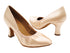 S9107 215 Flesh Satin with 2.5" Spool Heel (PG) in the photo
