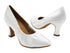 S9107 White Satin with 2.5" Spool Heel (PG) in the photo